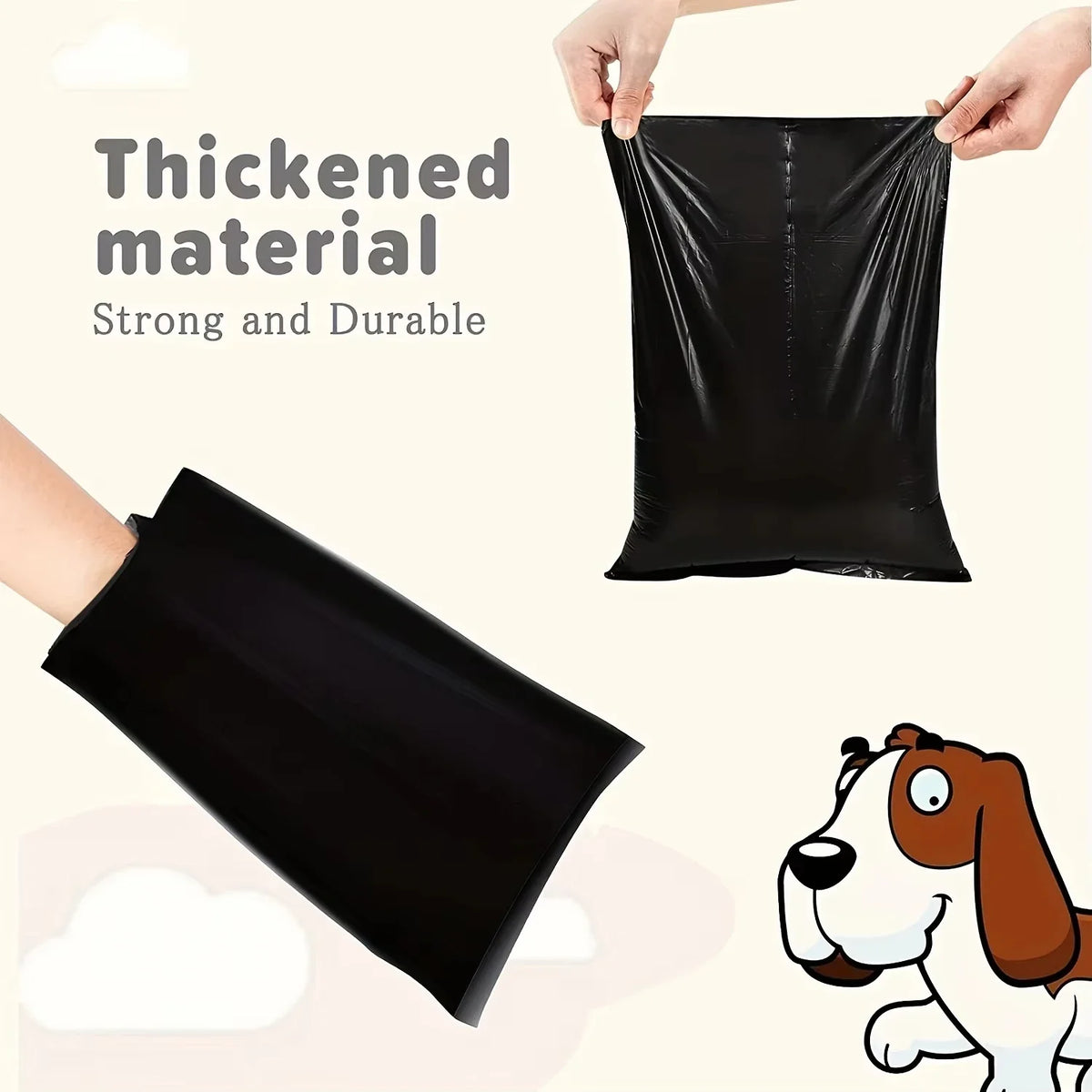 Leak-Proof Dog Waste Bags - Portable & Durable Poop Bags for Easy Cleanup
