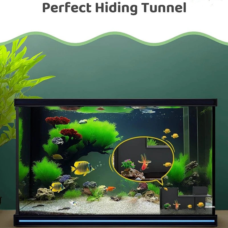 Underground Tunnel Aquarium Decor for Fish and Shrimp