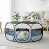 Foldable Small Pet Playpen with Cover for Indoor and Outdoor Use