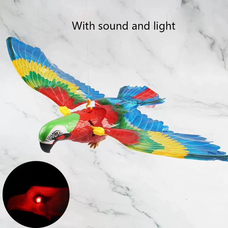 Interactive Flying Bird Cat Toy with Hanging Teaser