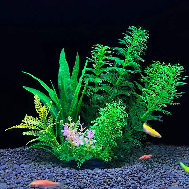 Realistic Artificial Aquarium Plants for Fish Tank Décor