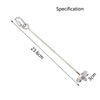 Stainless steel bird feeder fork with a hook and a 3cm tip, shown against a white background.