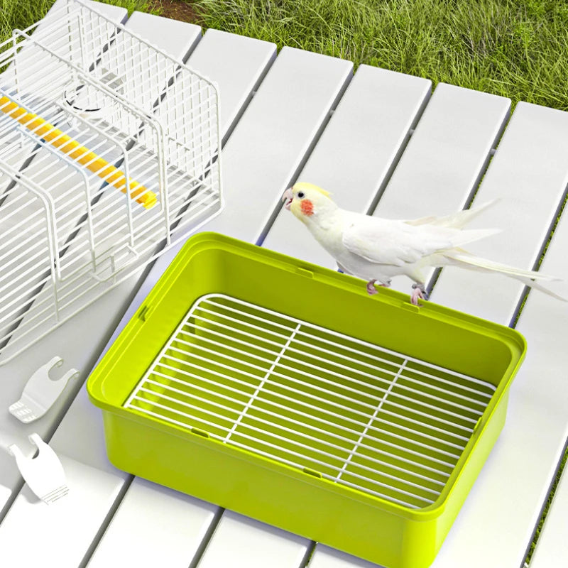 Portable Double Shoulder Bird Carrier Bag with Perch