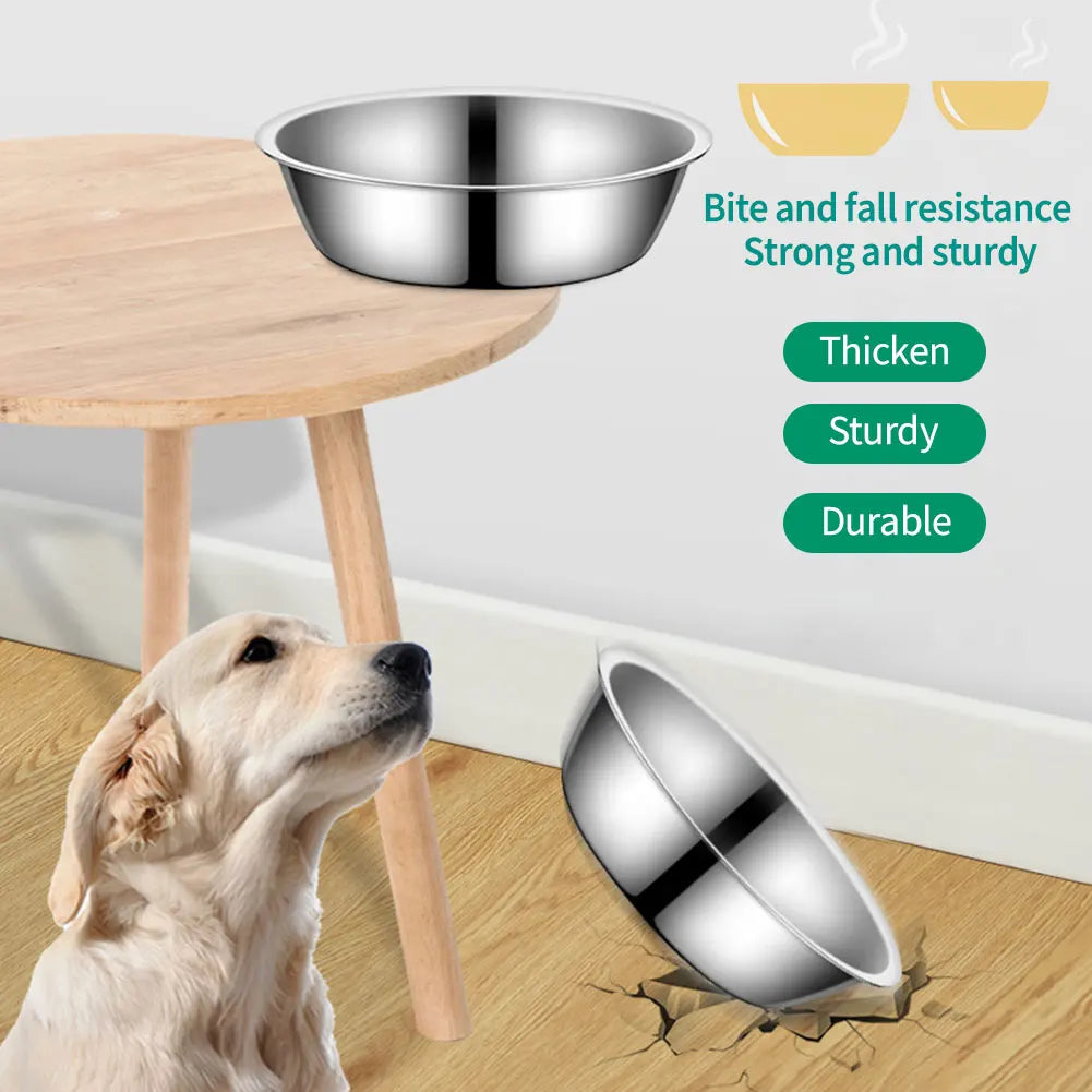 Stainless Steel Pet Food Bowl for Dogs and Cats