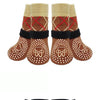 Anti-Slip Knitted Dog Socks with Adjustable Straps (4-Pack)