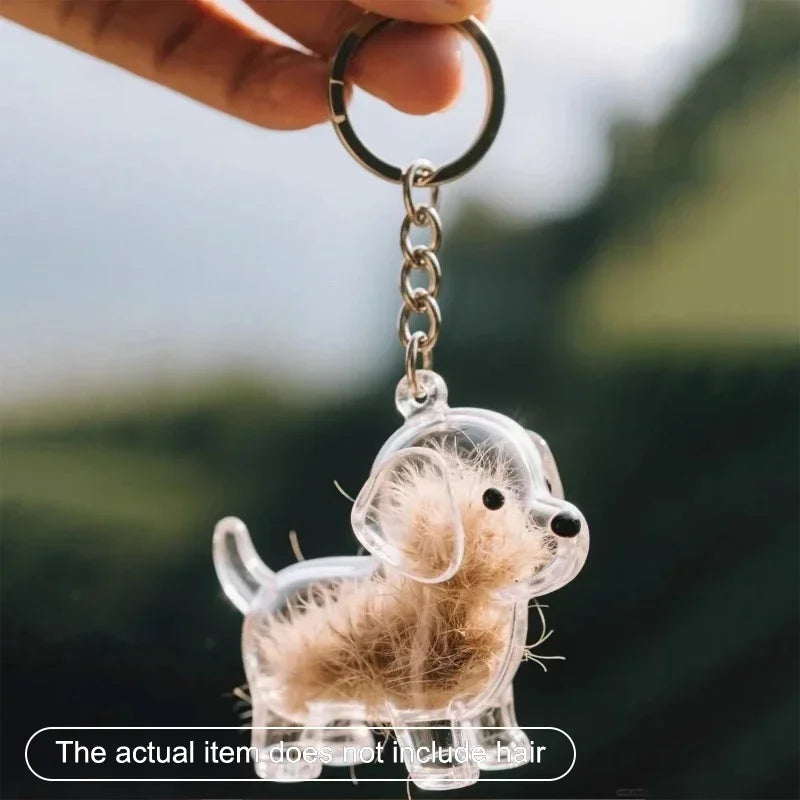 Porte-clés Souvenir de Poils d'Animal