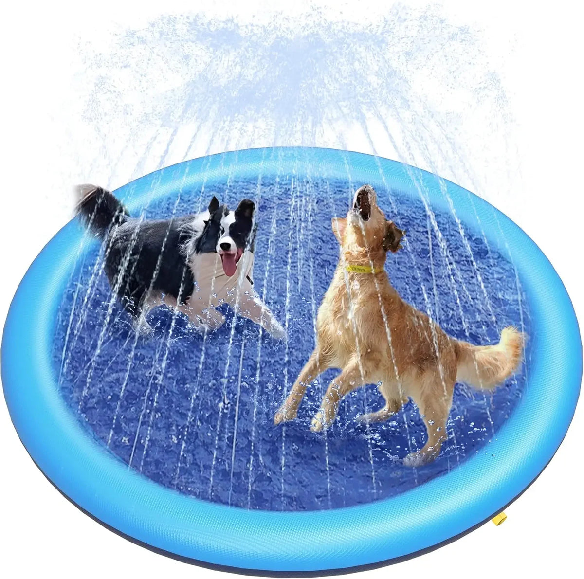 Anti-Slip Dog Splash Pad with Sprinkler for Summer Water Play