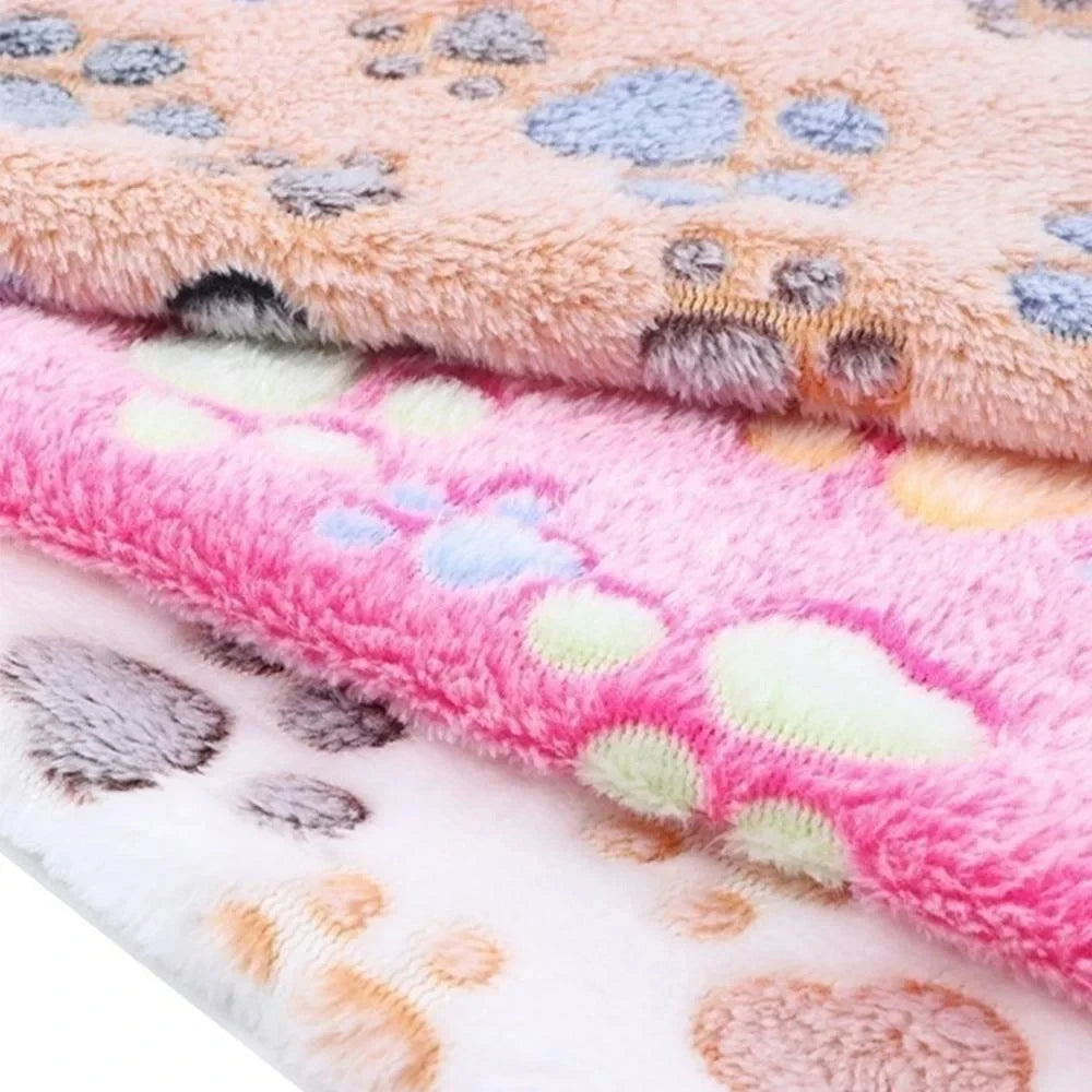 Cozy Fleece Pet Bed Mat & Blanket for Dogs, Cats, and Small Animals