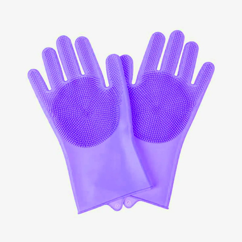 Gants de toilettage en silicone pour animaux
