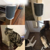 Cat Corner Scratcher with Self-Grooming Bristles and Catnip