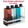 Set de Botellas Dosificadoras para Acuario de 450 ml con Base de Acero Inoxidable