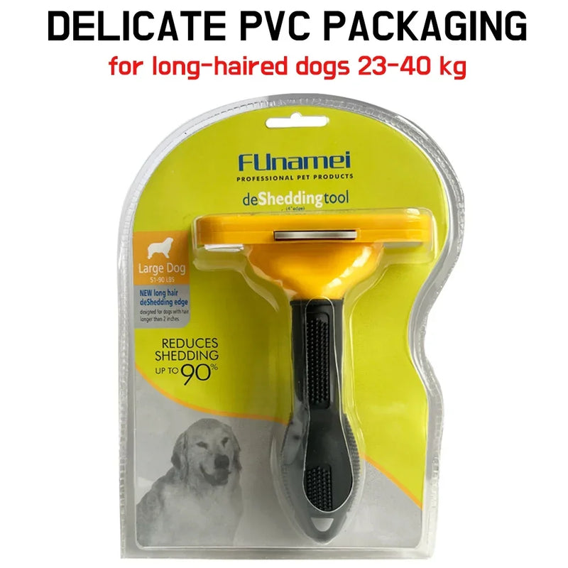 Cepillo Deslanador Ergonómico para Mascotas