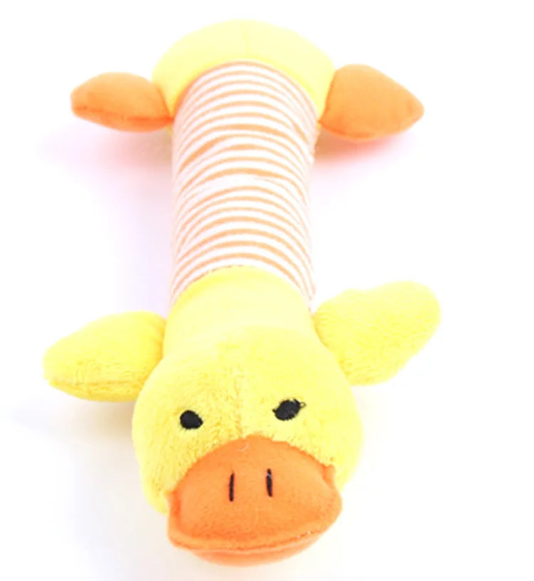 Squeaky Plush Dog Toy with Crinkle Paper – No Stuffing, Durable & Fun