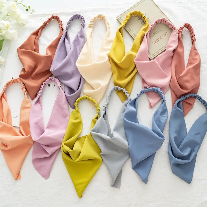 Boho Floral Print Cotton Triangle Hair Bandanas