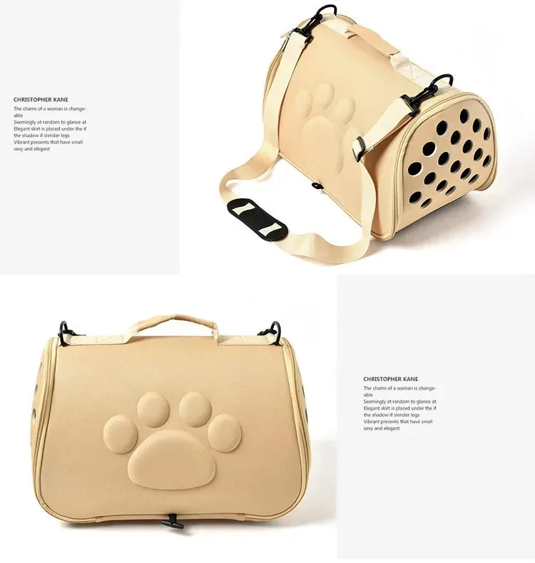 Breathable Pet Carrier Bag for Cats and Small Dogs