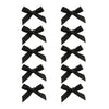 A set of black ribbon bow hair clips for girls
