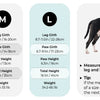 Guide to selecting the correct size of an adjustable dog front leg brace based on the dog's measurements.