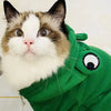 Frog-Shaped Hoodie for Dogs and Cats