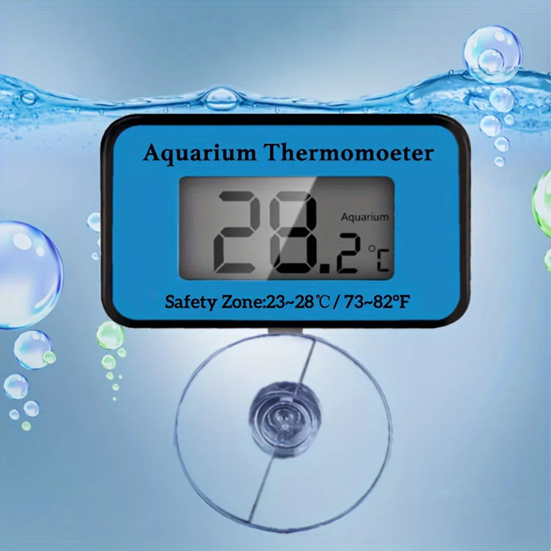 Thermomètre numérique pour aquarium avec ventouse