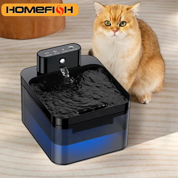 Wireless Cat Water Fountain with Infrared Sensor and 2600mAh Battery