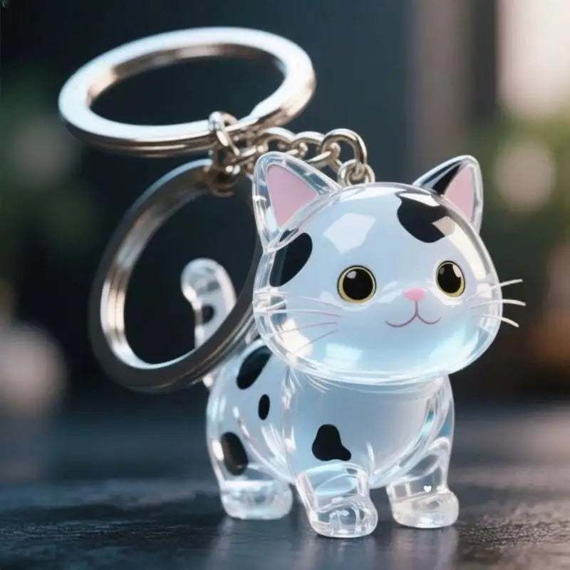 Transparent Pet Hair Keepsake Charm for Keys
