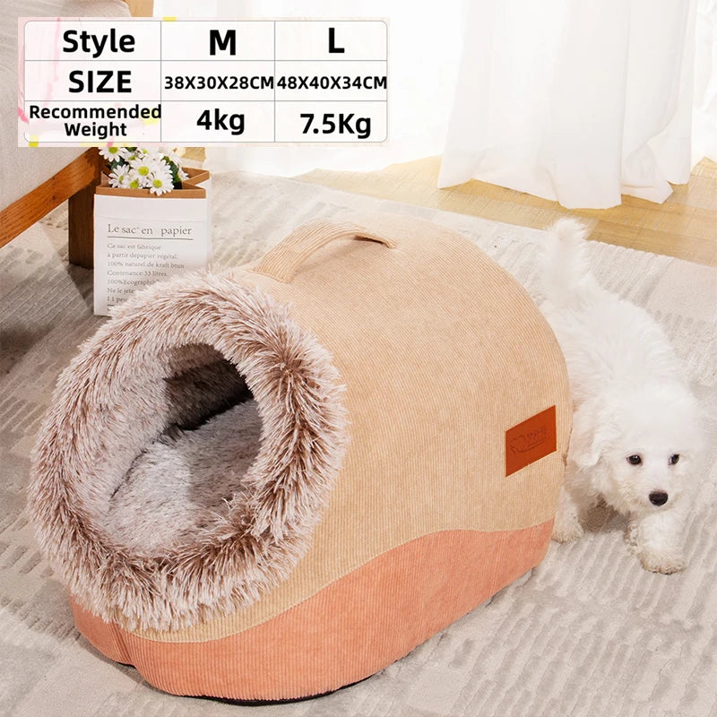 Niche Douillette Rayée pour Animaux