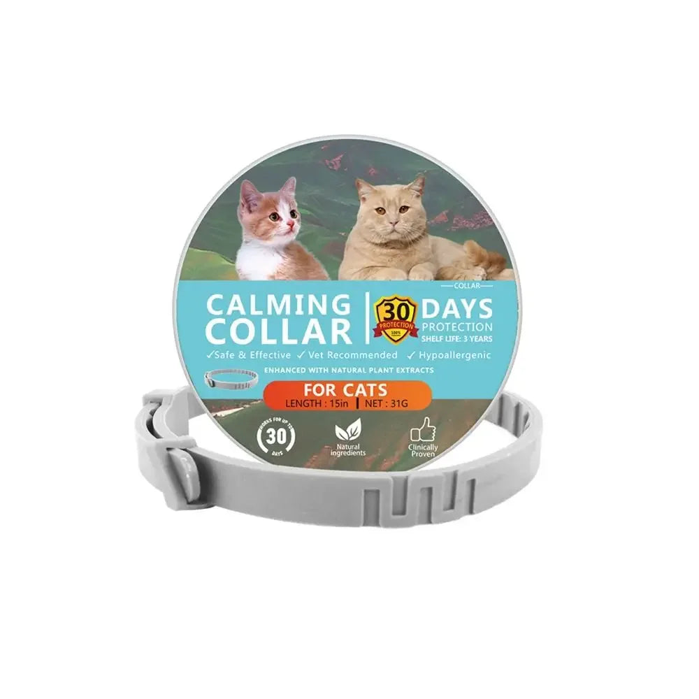Calming Collar for Dogs and Cats – Adjustable, Waterproof Anxiety Relief
