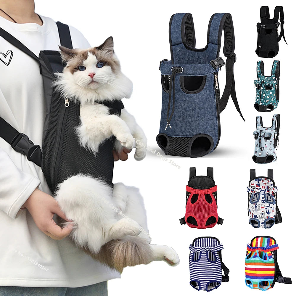 Adjustable Pet Carrier Backpack for Small Dogs and Cats