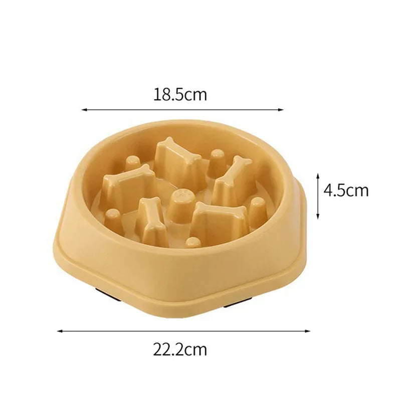 Slow Feeder Dog Bowl with Non-Slip Base