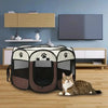 Foldable Oxford Cloth Pet Playpen with Mesh Roof