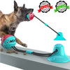 Interactive Suction Cup Dog Chew Toy for Dental Health & Play