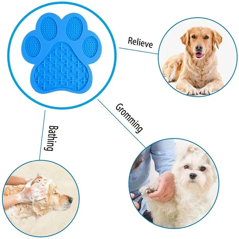 Silicone Pet Licking Mat with Suction Cups