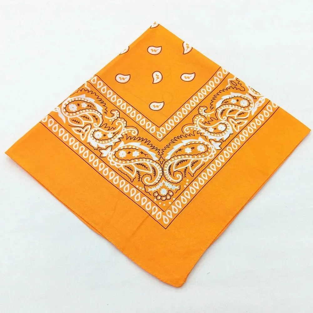 Paisley Bandana Headwrap – Unisex Cotton-Poly Scarf for Men and Women