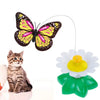 Jouet pour chat électrique rotatif en forme de papillon