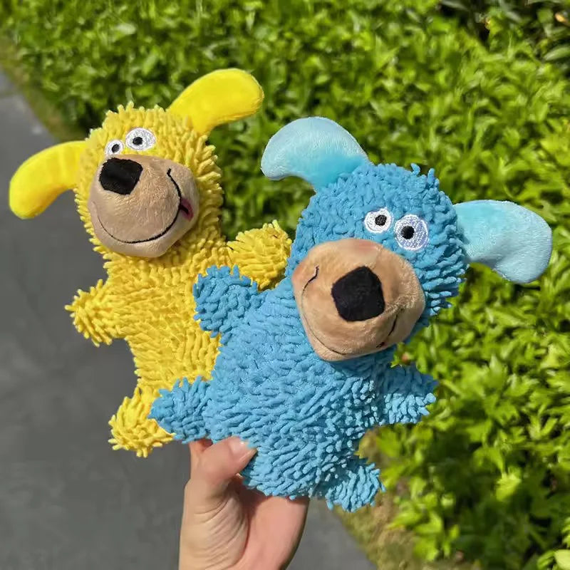 Soft Plush Squeaky Dog Toy for Teething Puppies and Small Dogs
