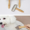 Peine de Madera Maciza para Aseo de Mascotas
