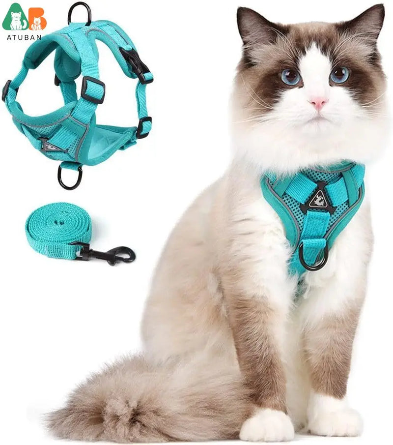Ausbruchssicherer Katzen-Geschirr mit Leine