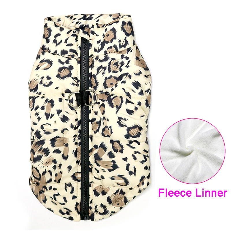 Chaleco impermeable acolchado para perro