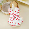 Princess Mesh Dog Dress with Bow Lace Trim