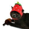 Fruit-Shaped Plush Pet Hat for Cats and Small Dogs