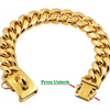 Stainless Steel Cuban Link Dog Collar