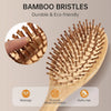 Natural Bamboo Air Cushion Scalp Massage Hair Brush – Detangling & Anti-Static