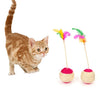Pelota Interactiva para Gatos de Sisal y Plumas
