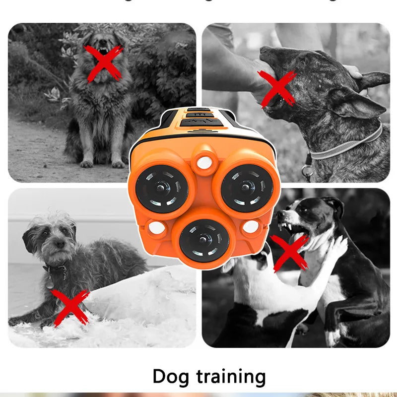 Rechargeable Ultrasonic Dog Bark Deterrent with LED Light