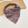 Boho Floral Print Cotton Triangle Hair Bandanas