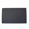 Black waterproof silicone pet feeding mat for dogs and cats
