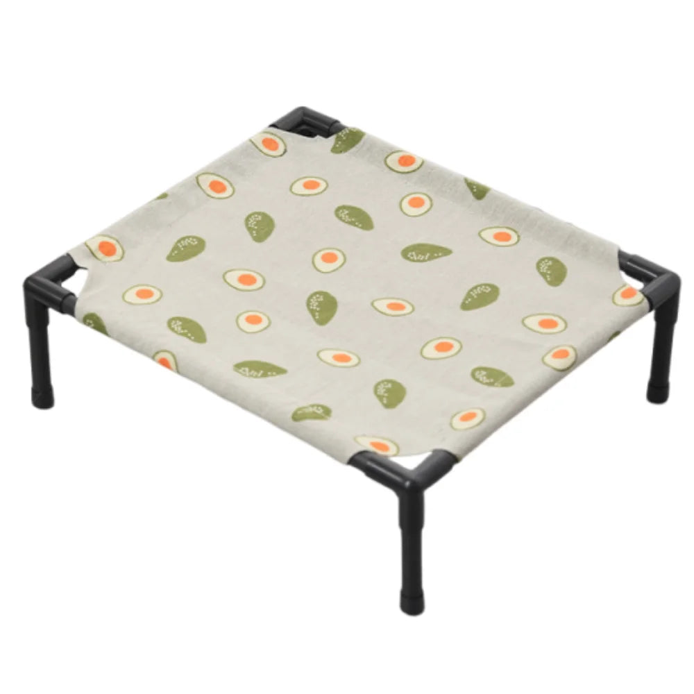 Elevated Pet Bed with Detachable Frame and Breathable Mesh