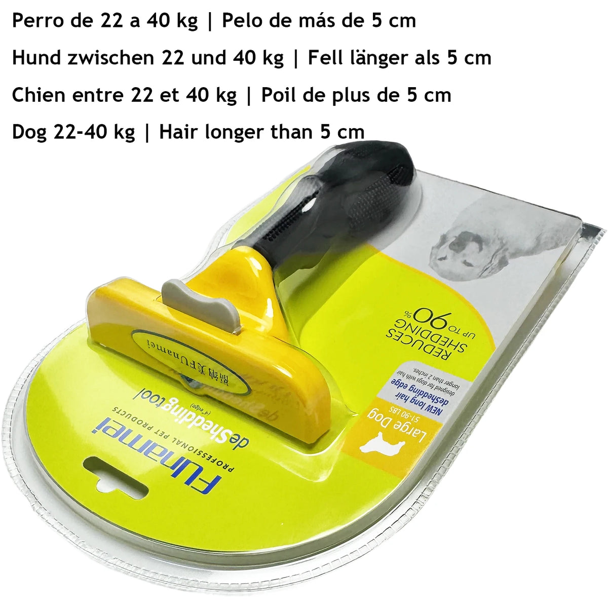 Pet Deshedding Brush for Dogs and Cats – Removes Loose Fur and Tangles