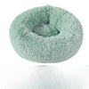 Cozy Plush Round Pet Bed with Detachable Washable Cover