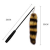 Jouet Baguette Plumes pour Chat Extensible avec Queue de Renard